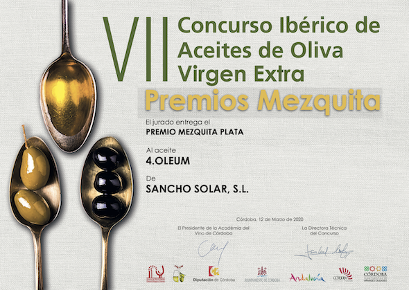 Una Medalla de Plata en los Premios Mezquita para 4.Oleum